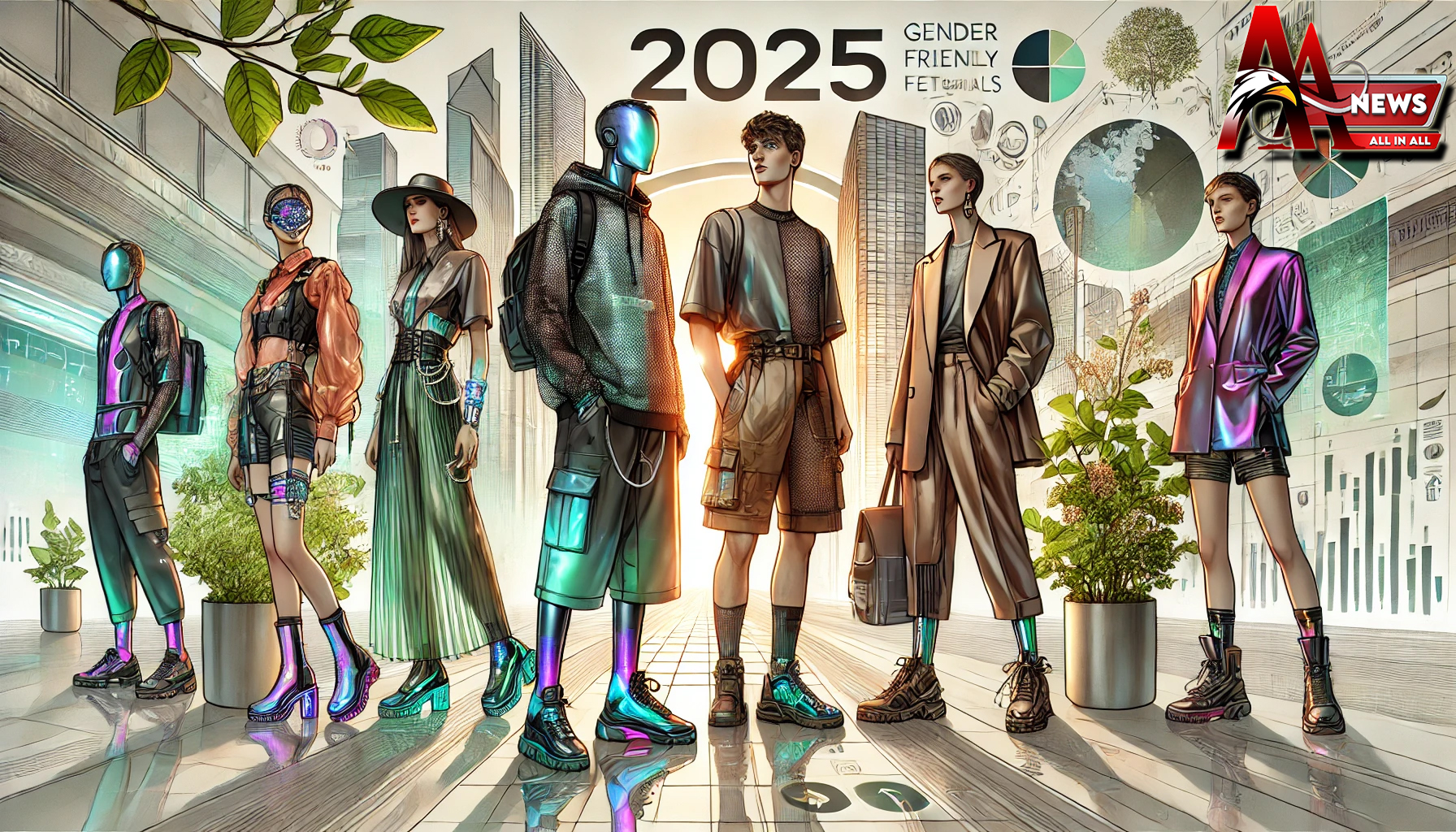 Ilustrasi Gambar Tren Fashion Baru di Tahun 2025