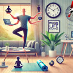 Gambar ilustrasi dari cara gaya hidup modern yang menunjukkan keseimbangan antara kehidupan pribadi dan profesional