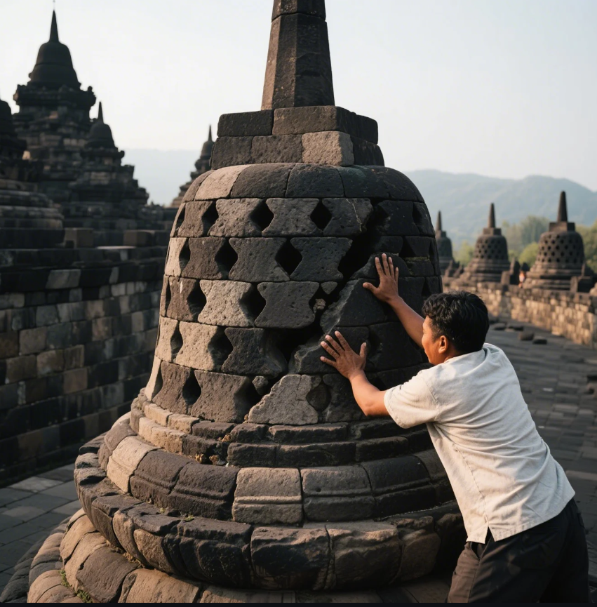 Merogoh Stupa Candi Borobudur, Sebabkan Kerusakan