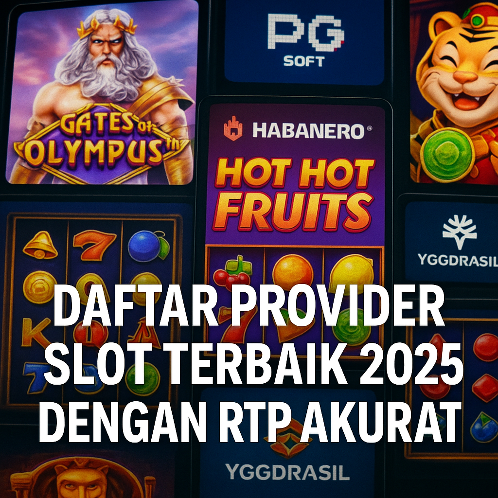 Daftar Provider Slot Terbaik 2025 dengan RTP Akurat: Pragmatic, PG Soft, Habanero, dan Lainnya